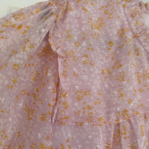 Papermoon pink blouse with orange and white flowers. 2x - Picture 6 of 8